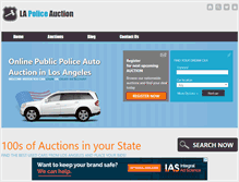 Tablet Screenshot of lapoliceauction.com